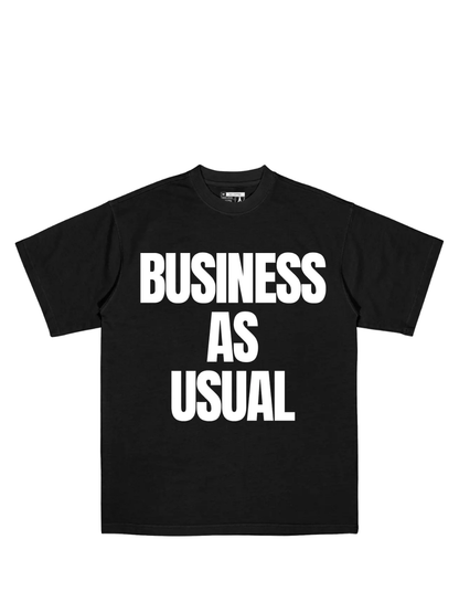 Mercha Business As Usual Back T-Shirt